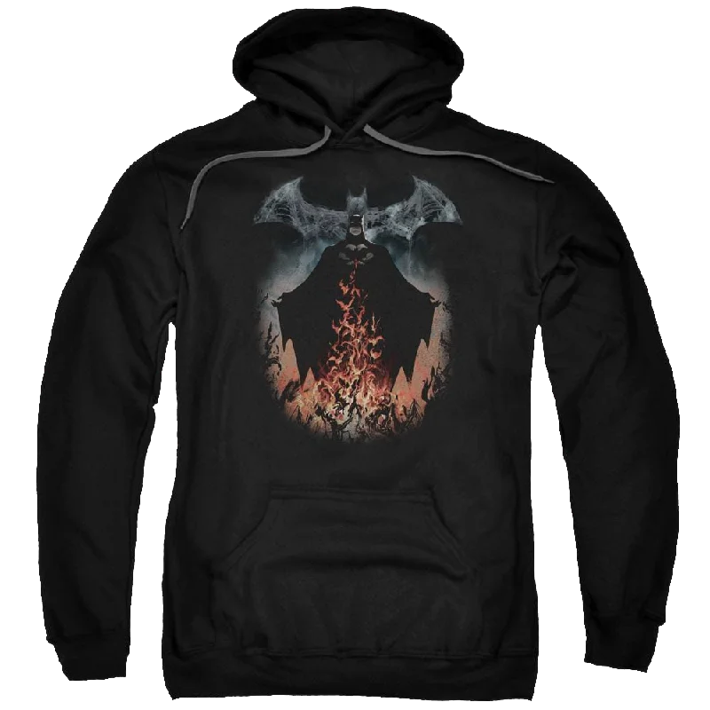 Batman Smoke & Fire - Pullover Hoodie Angora Wool Cozy