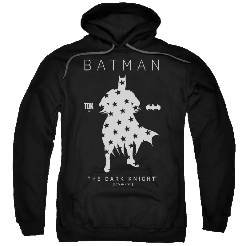 Batman Star Silhouette - Pullover Hoodie Short Sleeve Top