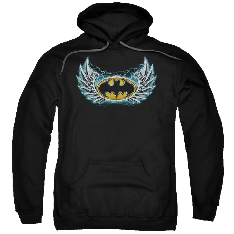 Batman Steel Wings Logo - Pullover Hoodie Crew Neck Wool