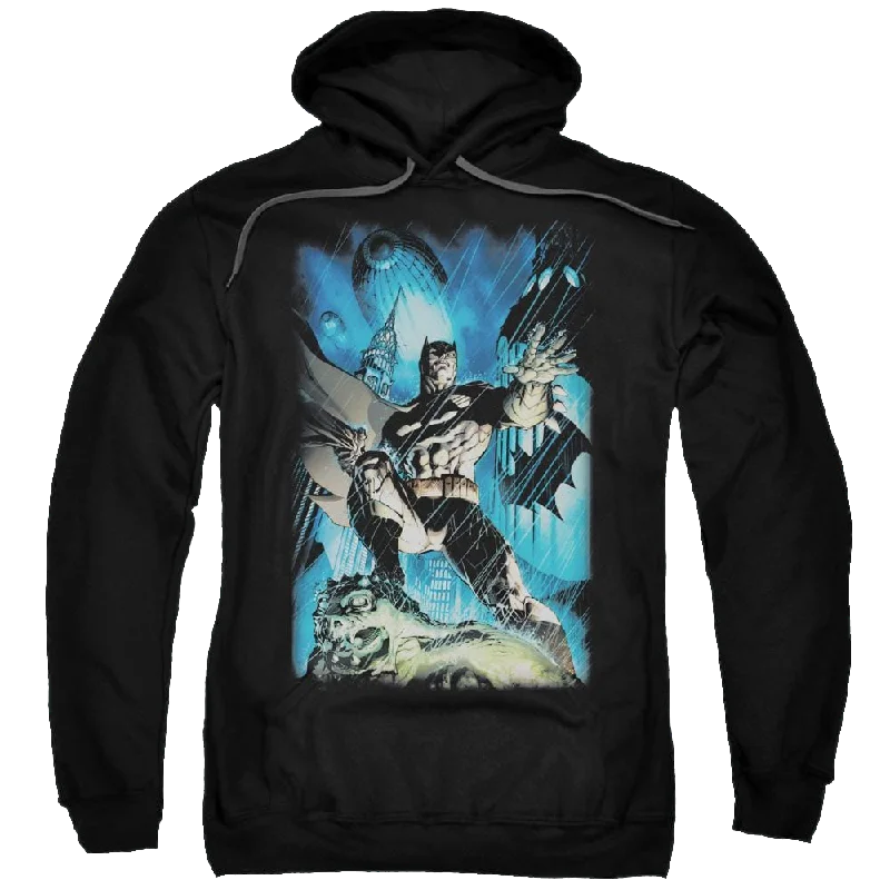Batman Stormy Dark Knight - Pullover Hoodie Boat Neck Sweater