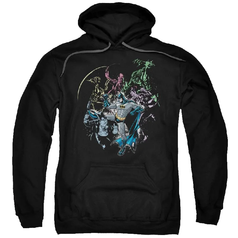 Batman Surrounded - Pullover Hoodie Ribbed Crew Neck