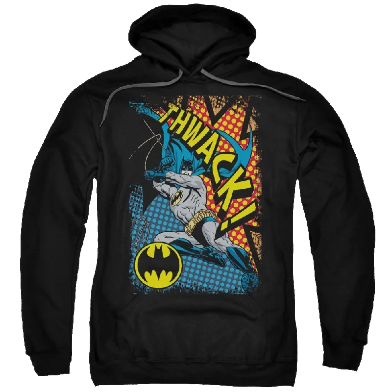 Batman Thwack - Pullover Hoodie Surplice Neck Pullover
