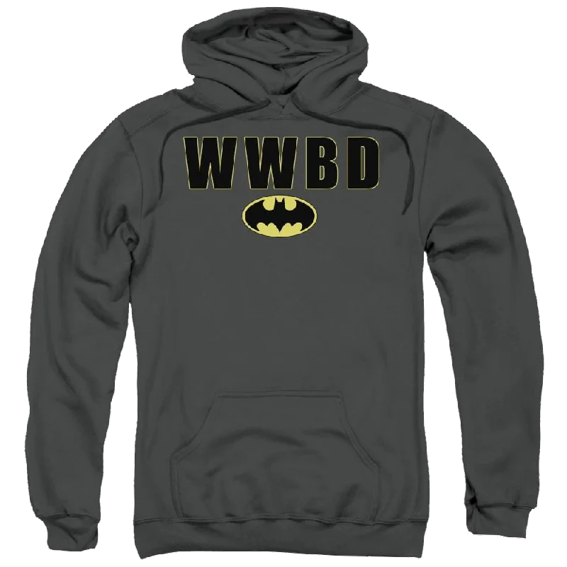 Batman Wwbd Logo - Pullover Hoodie High Neck Pullover
