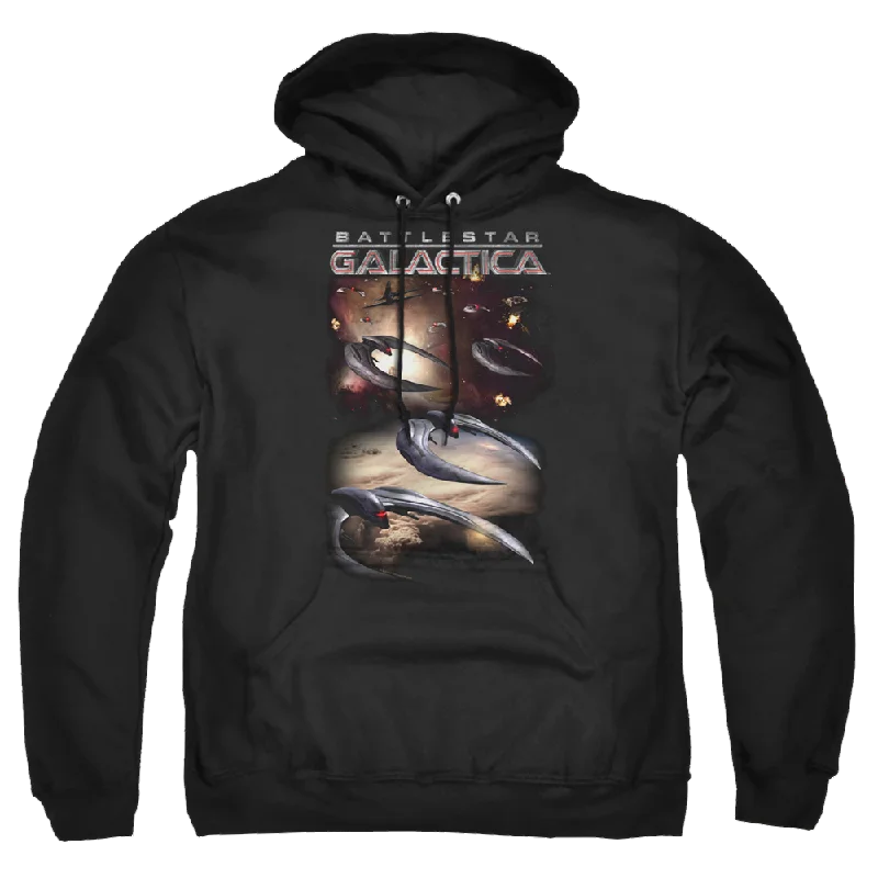 Battlestar Galactica When Cylons Attack - Pullover Hoodie Bell Sleeve Stylish