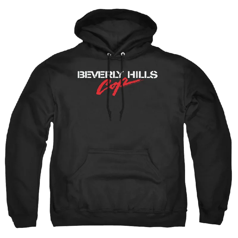 Beverly Hills Cop Logo - Pullover Hoodie Faux Fur Trim