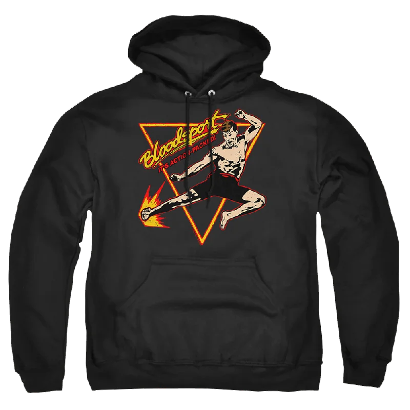 Bloodsport Action Packed - Pullover Hoodie Thick Cable Knit