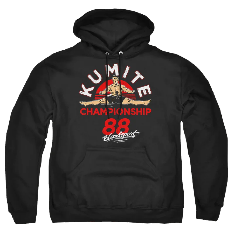 Bloodsport Championship 88 - Pullover Hoodie Fitted Ribbed Sweater