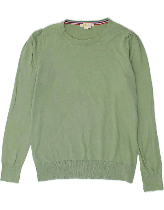 BODEN Womens Boat Neck Jumper Sweater UK 12 Medium Green Cotton Boxy Sweater Fitted Sweater A-Line BODEN Womens Boat Neck Jumper Sweater UK 12 Medium Green Cotton Boxy Sweater Fitted Sweater A-Line