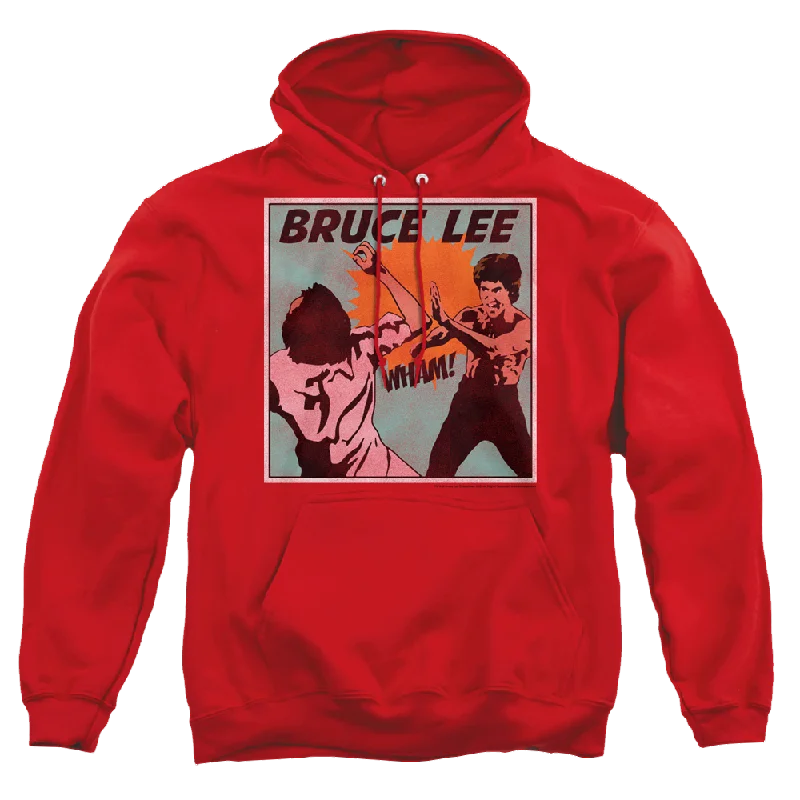 Bruce Lee Comic Panel - Pullover Hoodie Crew Neck Wool
