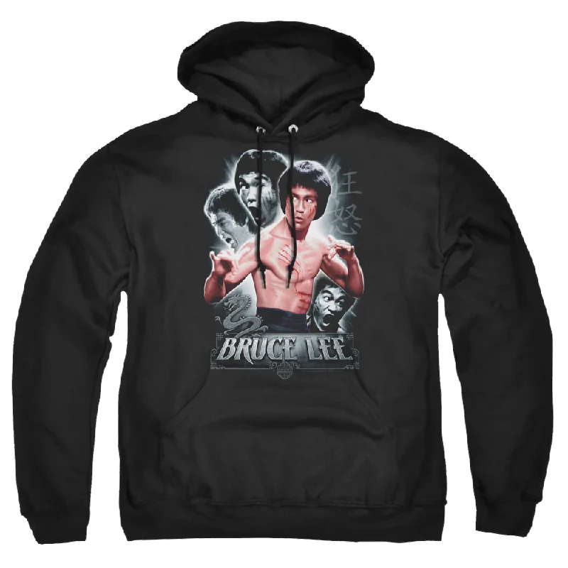 Bruce Lee Inner Fury - Pullover Hoodie Square Neck Pullover