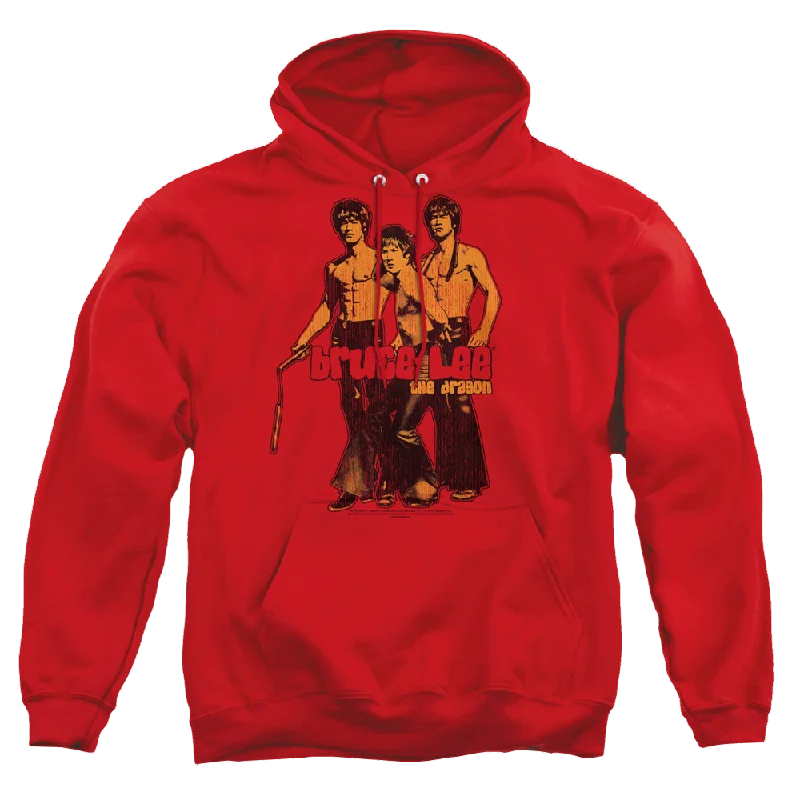 Bruce Lee Nunchucks - Pullover Hoodie Peter Pan Collar