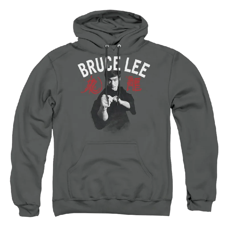 Bruce Lee Ready - Pullover Hoodie Open Neck Pullover