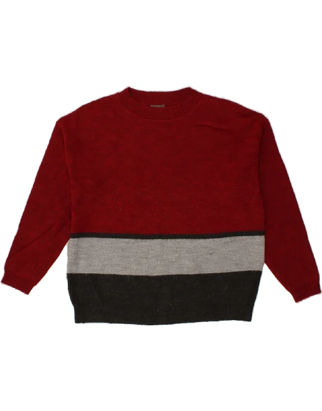 EDDIE BAUER Womens Oversized Crew Neck Jumper Sweater UK 16 Large Red Thin Thick Dense EDDIE BAUER Womens Oversized Crew Neck Jumper Sweater UK 16 Large Red Thin Thick Dense