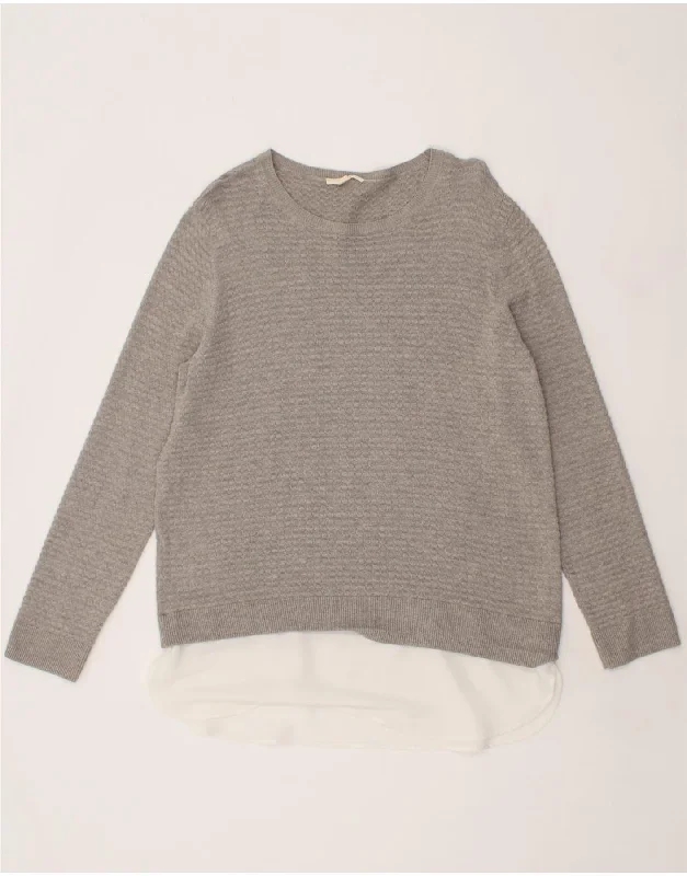 ESPRIT Womens Boat Neck Jumper Sweater UK 18 XL Grey Cotton Wool Sweater Cotton Sweater Cashmere Sweater ESPRIT Womens Boat Neck Jumper Sweater UK 18 XL Grey Cotton Wool Sweater Cotton Sweater Cashmere Sweater