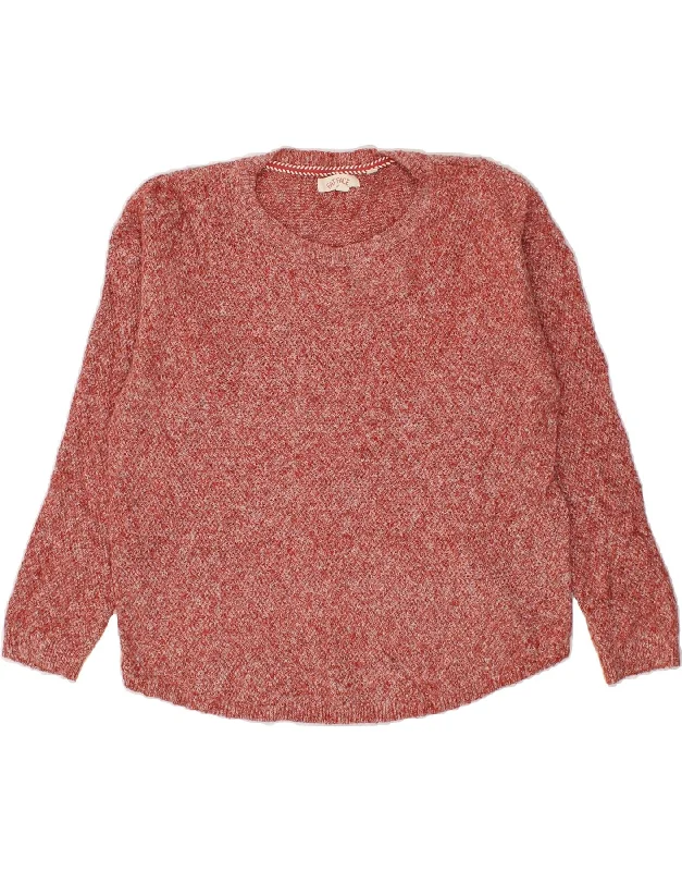 FAT FACE Womens Boat Neck Jumper Sweater UK 14 Large Maroon Flecked Cotton Modern Contemporary Chic FAT FACE Womens Boat Neck Jumper Sweater UK 14 Large Maroon Flecked Cotton Modern Contemporary Chic
