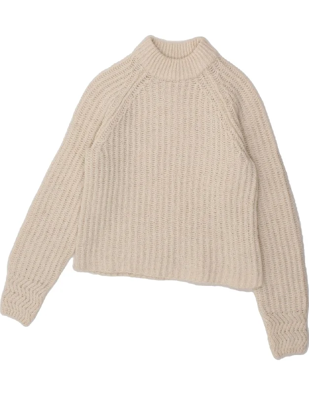 MISS SELFRIDGE Womens Crop Turtle Neck Jumper Sweater UK 4 XS Beige Anti-Pilling Anti-Shrink Durable MISS SELFRIDGE Womens Crop Turtle Neck Jumper Sweater UK 4 XS Beige Anti-Pilling Anti-Shrink Durable