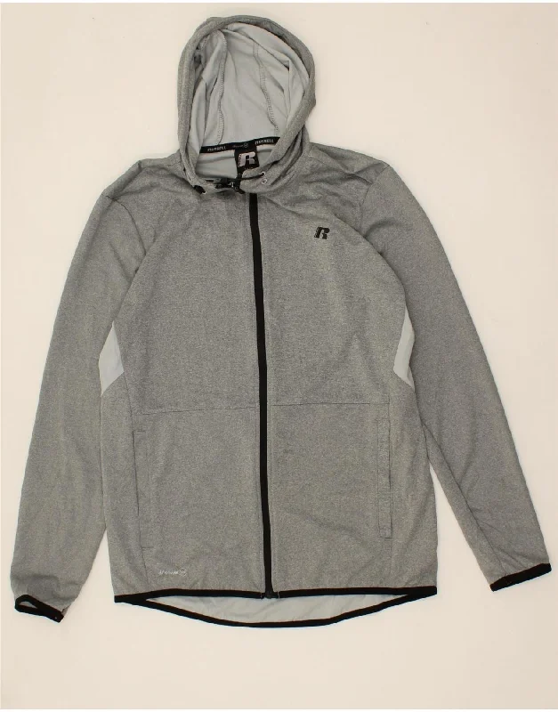 RUSSELL ATHLETIC Mens Zip Hoodie Sweater UK 34/36 Small Grey Faux Fur Fabric Real Fur Fabric Shearling Fabric RUSSELL ATHLETIC Mens Zip Hoodie Sweater UK 34/36 Small Grey Faux Fur Fabric Real Fur Fabric Shearling Fabric