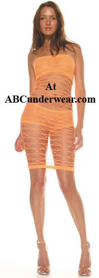 Geometric Net Tube Dress w/ Lining & Hot Pants Clearance Trousers Pleated Formal