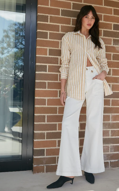 Piper Ivory Wide Leg Trouser Trousers Seasonal Trendy