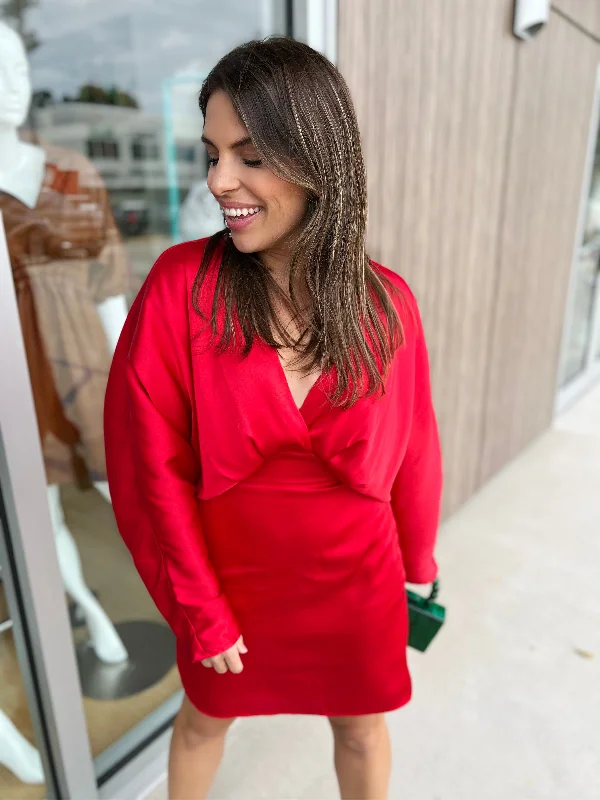 Bright Red Kylee Dress