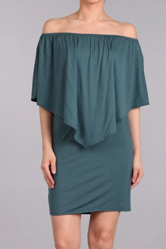 Chatoyant 4 Way Convertible Dress Deep Teal