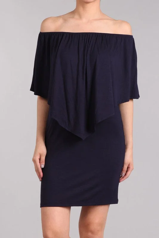 Chatoyant 4 Way Convertible Dress Navy