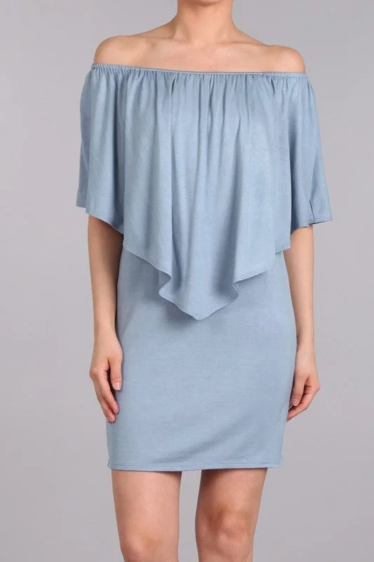 Chatoyant 4 Way Convertible Dress Steel Blue