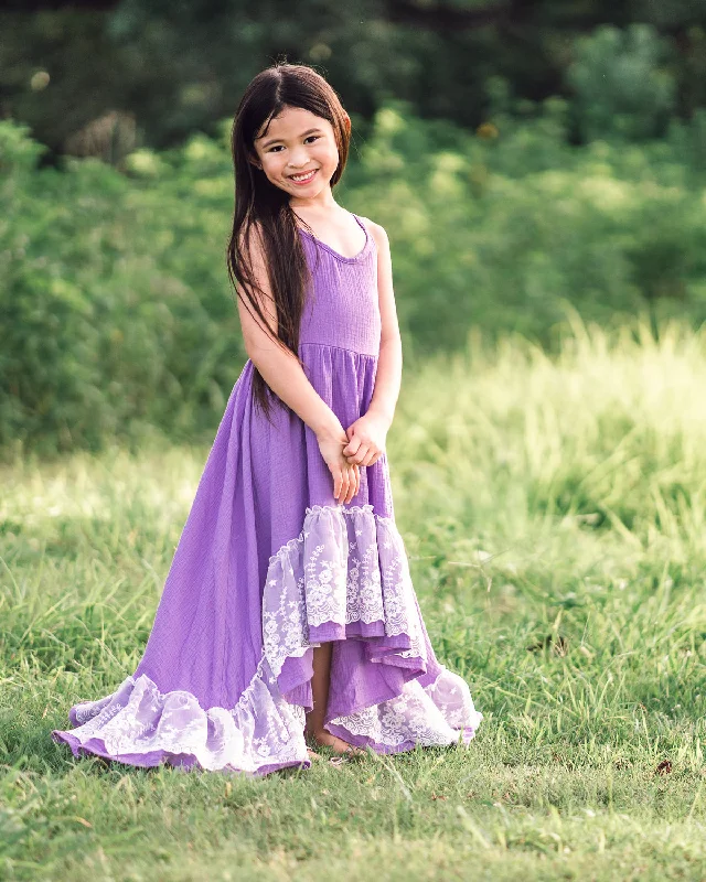 Odette Hi Low Dress Lilac