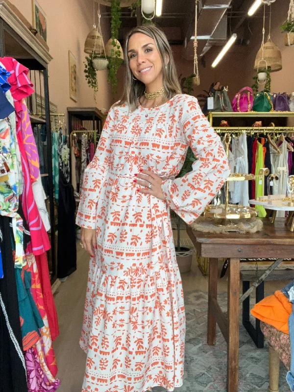 Patterned Frilly Dress By Touche Prive