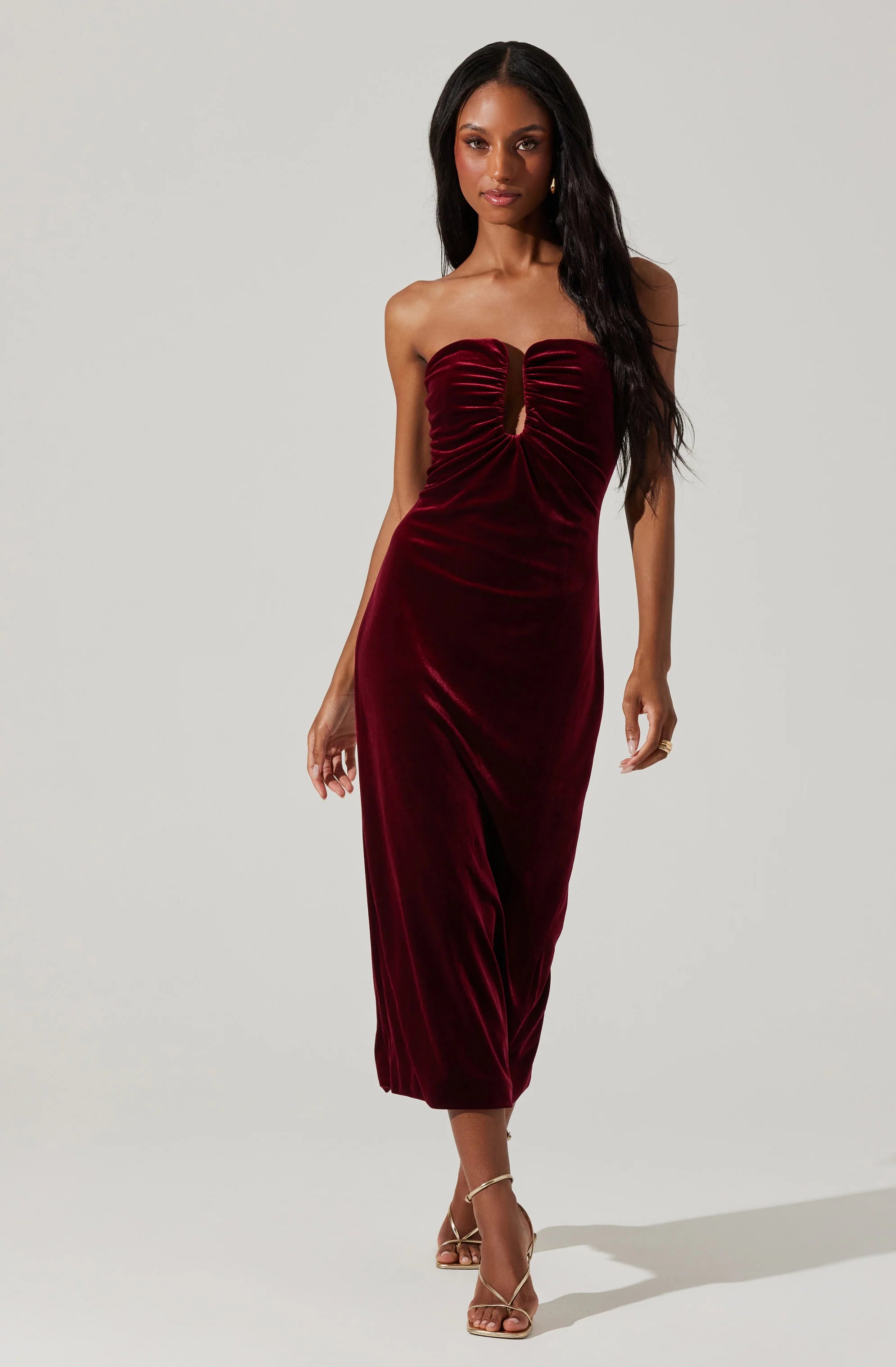 Wine Arista Dress
